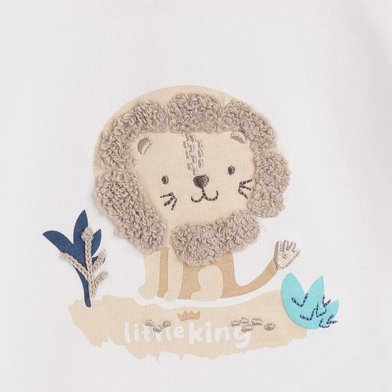 Boys White Embellished Short Sleeve T-Shirt image number 3